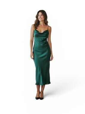 Outrageous Fortune Dark Green Gown Sz 6 Formal